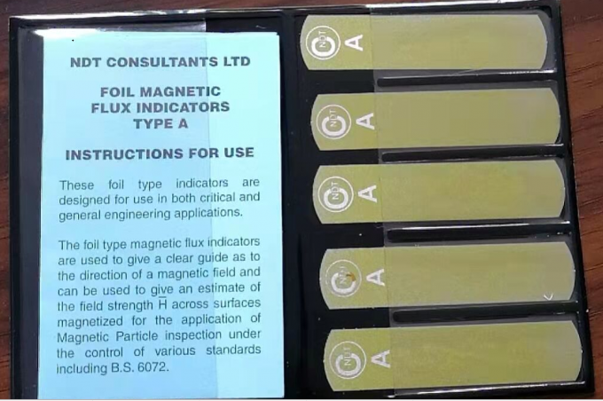 एनडीटी लेमिनेटेड मैग्नेटिक फ्लक्स स्ट्रिप्स टाइप जी बर्मा-कैस्ट्रोल 5 स्ट्रिप्स मैग्नेटिक कण दोष पहचान फिटिंग के लिए 2