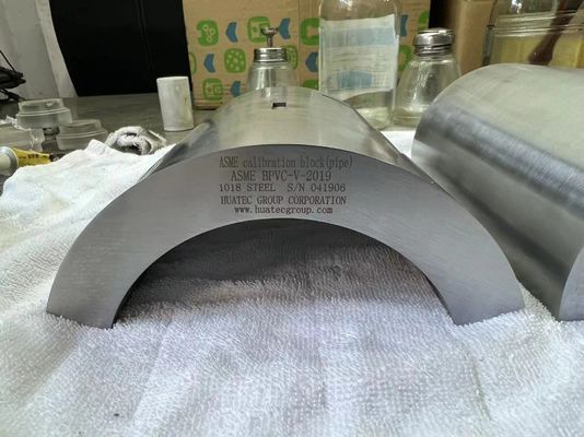 ASME BPVC-V-2015 Pipe Type Ultrasonic Calibration Block for NDT Inspection