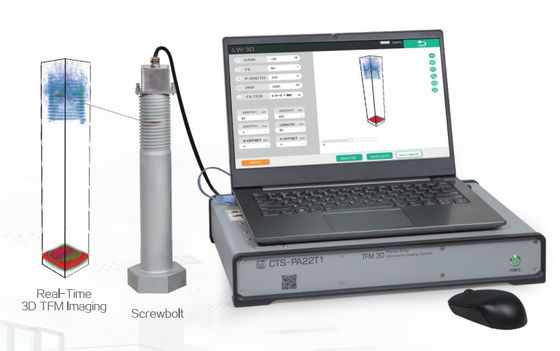 HPA-22T1 64 चैनल फुल पैरेलल फेज़्ड एरे TFM रियल-टाइम 3D अल्ट्रासोनिक इमेजिंग सिस्टम विलंब 0-40 Μs और P 2.5ns के साथ