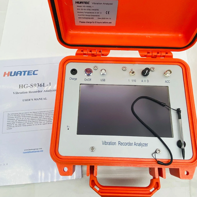 HG-S936L-1 पोर्टेबल कंपन डेटा रिकॉर्डर 1Hz-200Hz एकल चैनल कंपन परीक्षण उपकरण