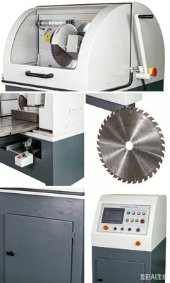 HC-350A ऊर्ध्वाधर धातु विज्ञान नमूना काटने की मशीन Φ110mm अधिकतम काटने 4KW पानी ठंडा नमूना काटने उपकरण