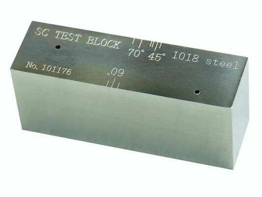 एससी यूटी संवेदनशीलता संदर्भ ब्लॉक 0.905"×1.25"×3" एनडीटी कतरनी तरंग संवेदनशीलता कैलिब्रेशन नमूना