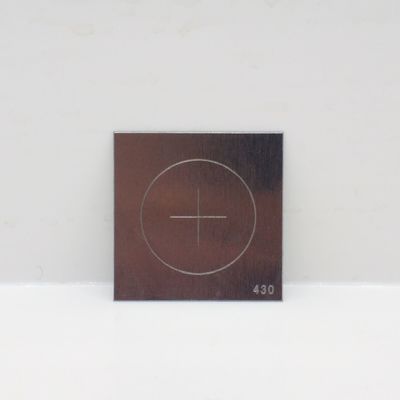 CX-430 MPI सर्कल और क्रॉस दोषों के साथ कृत्रिम दोष परीक्षण टुकड़ा