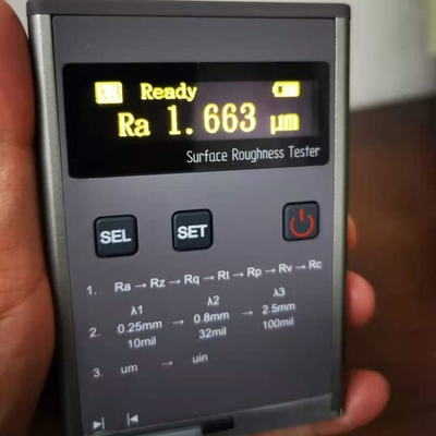 Srt5060 सरफेस टेस्टर 7 पैरामीटर्स Ra Rz Rq Rt Rp Rv Rc हैंडहेल्ड