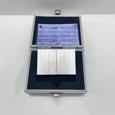 वाईएम-ए एल्यूमीनियम मिश्र धातु प्रवेश तुलना परीक्षण ब्लॉक फ्लोरोसेंट और रंग प्रवेशक परीक्षण के लिए