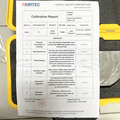 IIW V-1 CS SS AL सामग्री UT कैलिब्रेशन ब्लॉक NDT उपकरण
