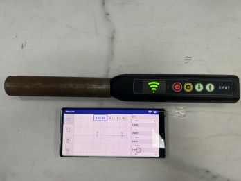 TG-14+ तापमान क्षतिपूर्ति प्रवेश कोटिंग विद्युतचुंबकीय अल्ट्रासोनिक मोटाई गेज