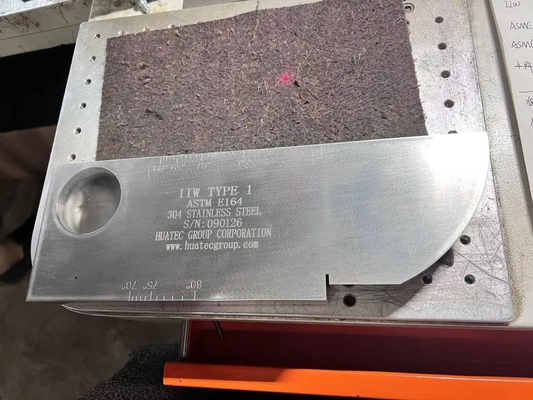 IIW TYPE 1 UT कैलिब्रेशन ब्लॉक कार्बन स्टील