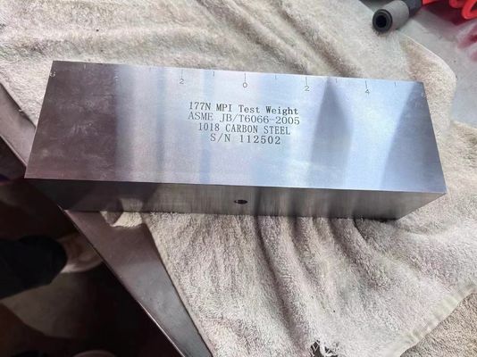 एनडीटी चुंबकीय दोष डिटेक्टर सहायक उपकरण डेड वेट टेस्ट ब्लॉक एन1