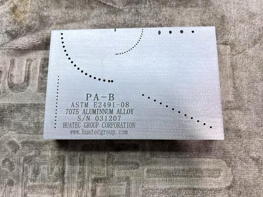 ASTM E2491 फेज़्ड एरे टाइप बी ब्लॉक कैलिब्रेशन ब्लॉक - एनडीटी सेवा