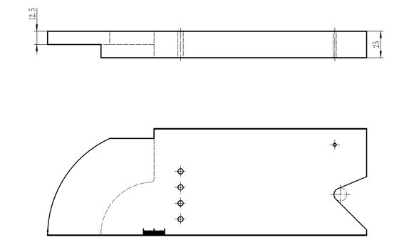 PAUT त्रिज्या कैलिब्रेशन IIW ब्लॉक आईएसओ 19675 मीट्रिक