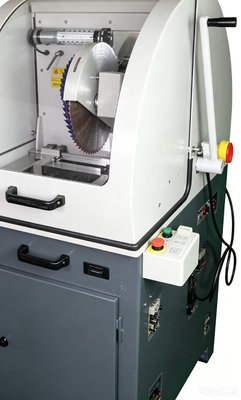 HC-350A ऊर्ध्वाधर धातु विज्ञान नमूना काटने की मशीन Φ110mm अधिकतम काटने 4KW पानी ठंडा नमूना काटने उपकरण