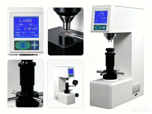 HR-150D Multifunctional High Accuracy Rockwell Hardness Tester Automatic Data Conversion Built-in Printer RS232 Output Industrial Metal Hardness Tester