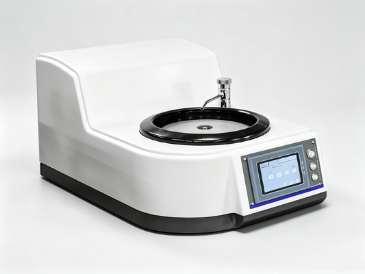 HPA-1SE सिंगल डिस्क मेटलोग्राफिक ग्राइंडिंग पॉलिशिंग मशीन 1KW मोटर 5-1500RPM टच स्क्रीन धातु नमूना पॉलिशर