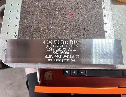 एनडीटी चुंबकीय दोष डिटेक्टर सहायक उपकरण डेड वेट टेस्ट ब्लॉक एन1